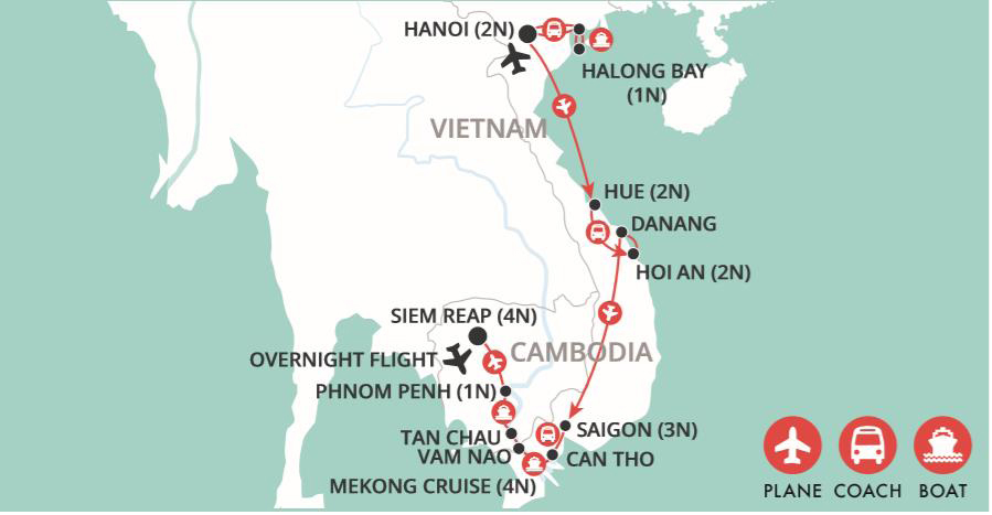 Mekong Explorer Map
