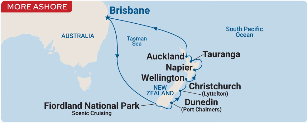 New Zealand Cruise from Brisbane